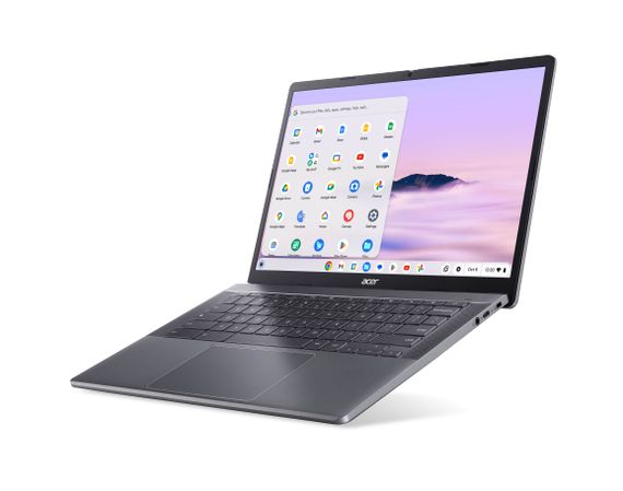 Ноутбук Acer Chromebook Plus CB514-4H 14' FHD IPS, Intel i3-N305, 8GB, F512GB, UMA, ChromeOS, сірий (NX.KUZEU.001) | Зображення 1