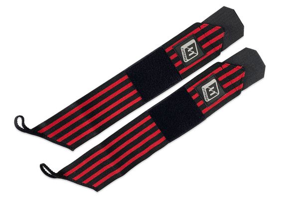 Кистові бинти EasyFit 50 см Чорно-червоні (EF-0060)