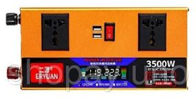 Преобразователь напряжения LCD SMART 3500W 12V/24V в 220V