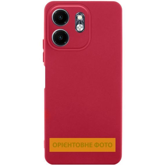 Чехол TPU GETMAN Liquid Silk Full Camera для Motorola Moto G06 Красный / Dark Red