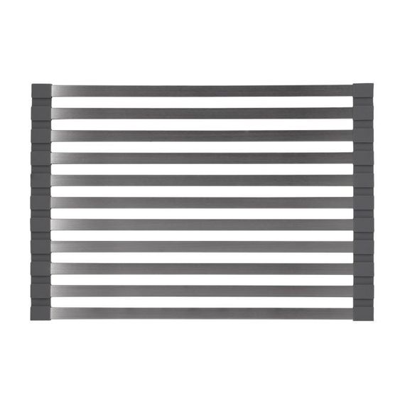 Сушарка на кухонну мийку Lidz Acsis LA13 Gray, плоска основа, для посуду 430х300 мм LDACSLA13GRA49767 | Зображення 2
