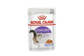 Вологий корм Royal Canin Sterilised wet in jelly для дорослих стерилізованих/кастрованих котів,  85 г