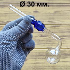 Стеклянная трубка Skull Turn Oil Blue