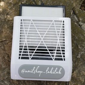 Настольная маникюрная вытяжка Simei 858-8 с многоразовым фильтром, белая