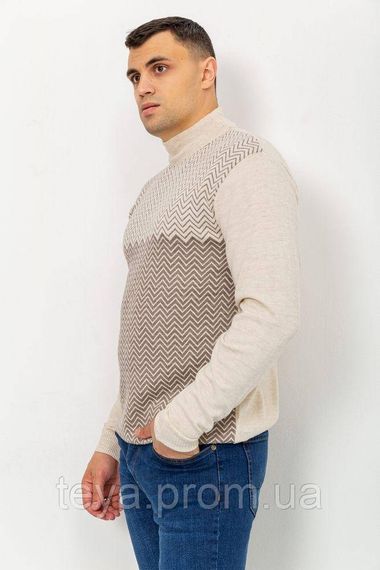 Светр чоловічий колір світло-бежевий розміри XXL, XL, L FA_003570 | Зображення 2