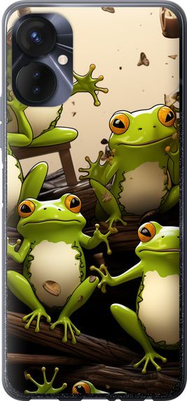 Чехол на Tecno Spark 9 Pro Жабки "5656u-2832-17620"