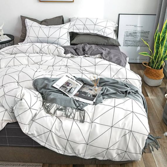 Постельное белье полуторное Dushka Home Поликотон 21125 160х215 см