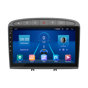 Штатная магнитола 9" Lesko для Peugeot 308 I Рестайлинг 2011-2015 Top 4/64 Grey/ 4G WiFi GPS Пежо