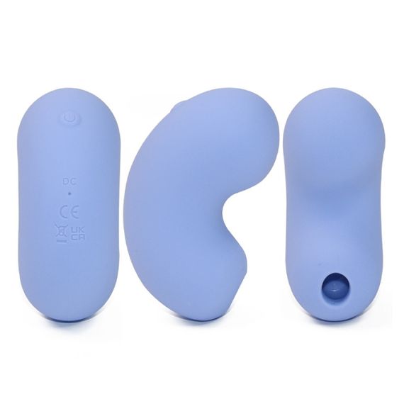 Вакуумний стимулятор клітора Sweet Em Bean з вібрацією, блакитний, 9 х 5,9 см Sex Aura | Зображення 3