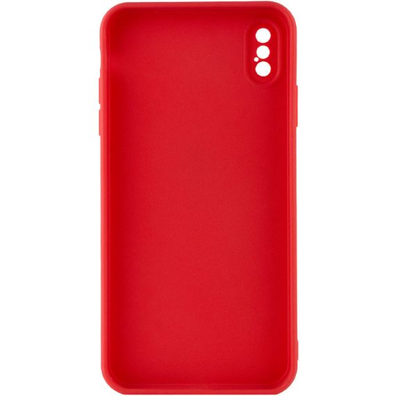Силиконовый чехол Candy Full Camera для Apple iPhone XS Max (6.5") Красный / Camellia | Зображення 1