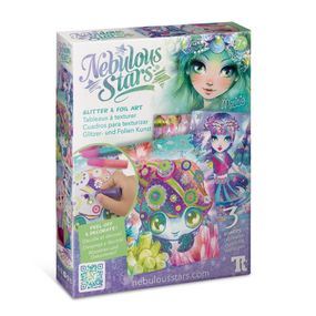 Набор для творчества Звездные блестки и фольга Nebulous Stars 11011, 3 шаблона