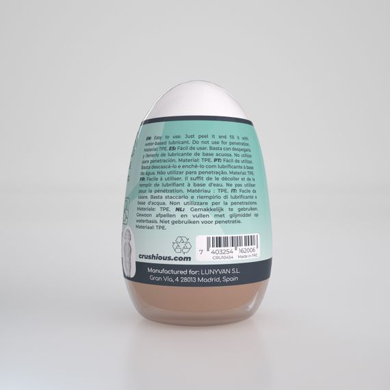 Мастурбатор-яйцо, вагина CRUSHIOUS EZY EGG THE Novice, реалистичный Sex Aura | Зображення 2