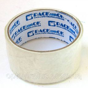 Скотч PACKunOK пакувальний прозорий 38мкм*45мм*30