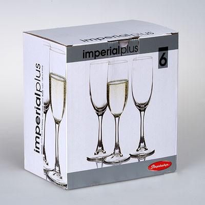 Набір 6 фужерів для шампанського Imperial Plus 155мл | Зображення 1