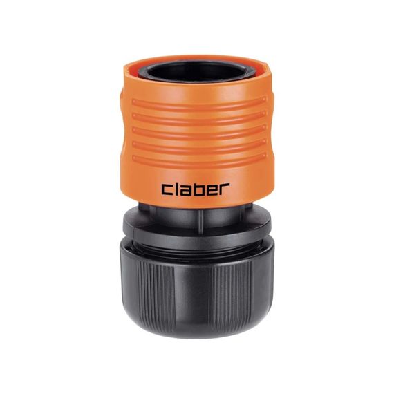 Конектор для поливального шлангу 3/4" з системою "Aquastop" Claber 9647