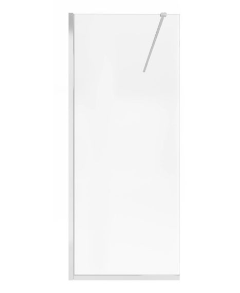 Душова перегородка Qtap Walk-In Standard CRM209.C8 90х200 см, скло Clear 8 мм, покриття CalcLess