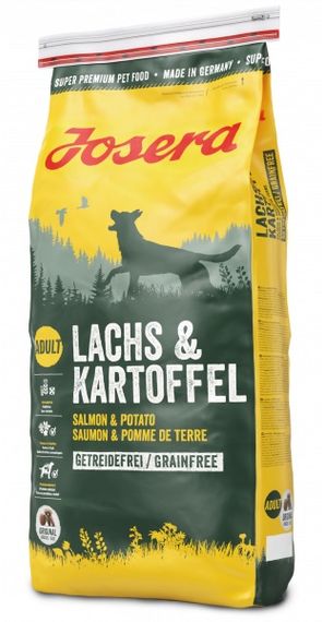 Корм Josera Lachs & Kartoffel сухий з лососем та картоплею для собак з чутливим травленням 15 кг
