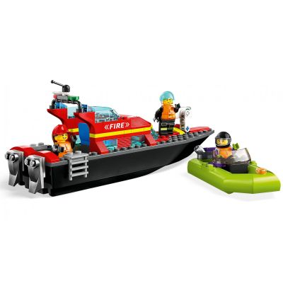 Конструктор LEGO City Лодка пожарной бригады 144 детали (60373) | Зображення 3