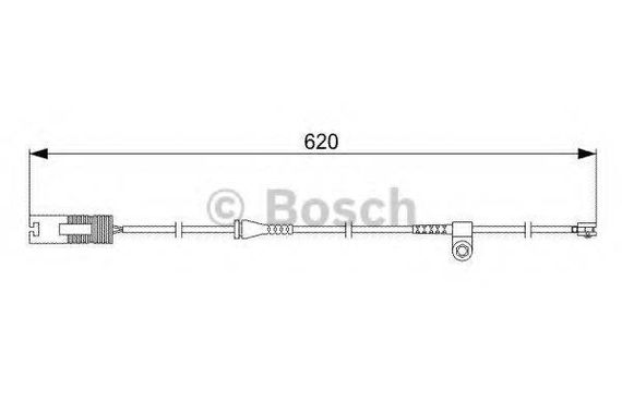 Датчик зносу колодок гальм. BMW (вир-во Bosch) BOSCH 1987474955 на BMW 7 седан (E38)