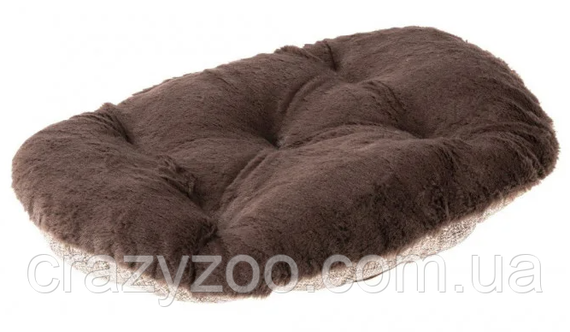 Подушка для собак і котів Ferplast Relax F 45/2 зі штучним хутром коричнева 43x30 см 82045098 | Зображення 1