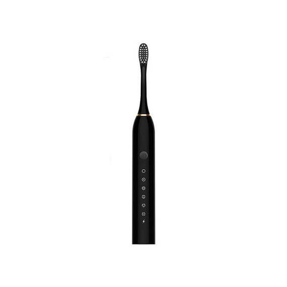 Рожева Електрична зубна щітка Sonic Toothbrush Х-3 ультразвукова акумуляторна 4 змінні насадки в комплекті | Зображення 2