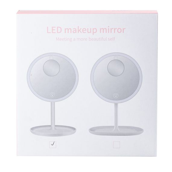 Зеркало для макияжа с увеличением и с подсветкой Розовый HP072TD020P | Зображення 3