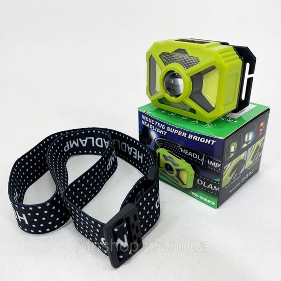 Ліхтар на лоб для риболовлі Police 2323-P50+SMD+COB (white/red), Ліхтар на голову для ЗСУ KE-81 | Зображення 1