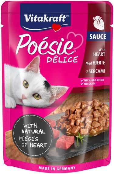 Влажный корм с сердцем для котов Vitakraft Poesie Delice Heart, 85 гр