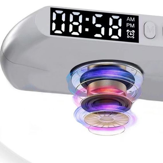 Настільна смарт-лампа нічник G63 RGB G-Smart Light з бездротовою зарядкою 10W і Bluetooth колонкою | Зображення 4