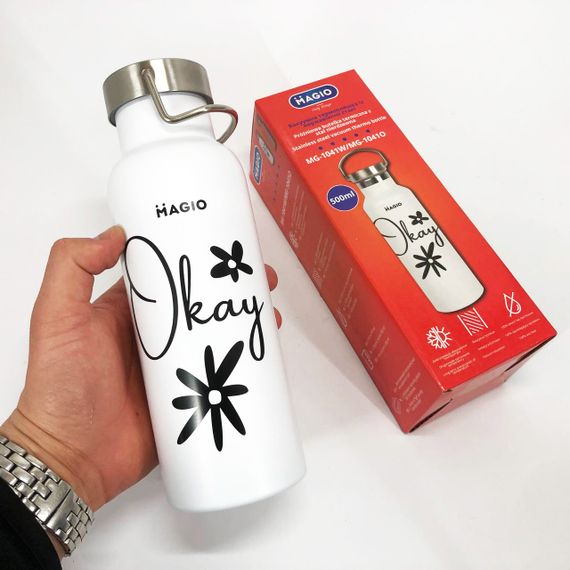 Термос для теплих напоїв Magio MG-1041W 500 мл, Термос для чаю топ, Топ кращих термосів AE-55 | Зображення 2