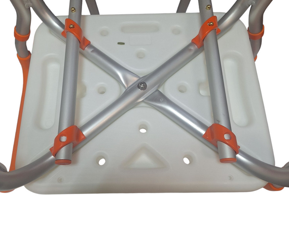 Стілець для душу та ванни зі спинкою і підлокітниками, телескопічний, алюмінієвий 5041RBOR | Зображення 4