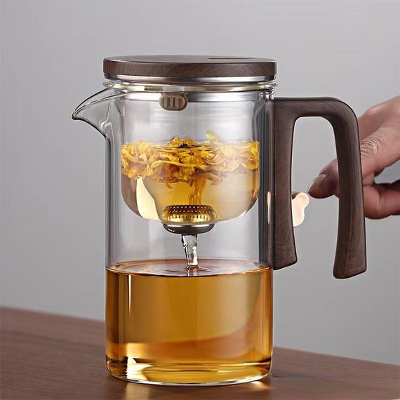 Чайник для заварювання TeaPot D-28 Small pretty waist 720ml Transparent | Зображення 5