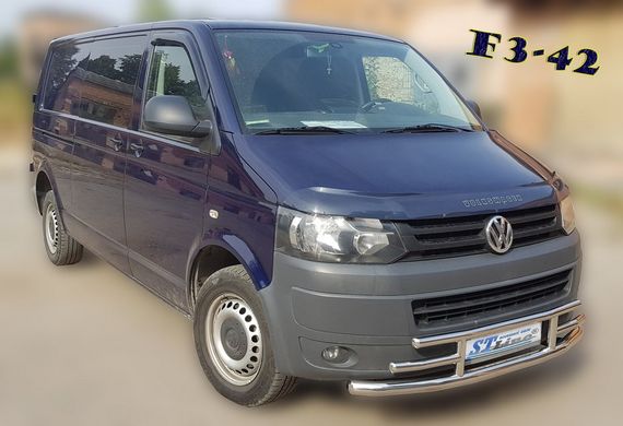 Нижняя губа F3-42 (нерж) для Volkswagen T5 2010-2015 гг | Зображення 3