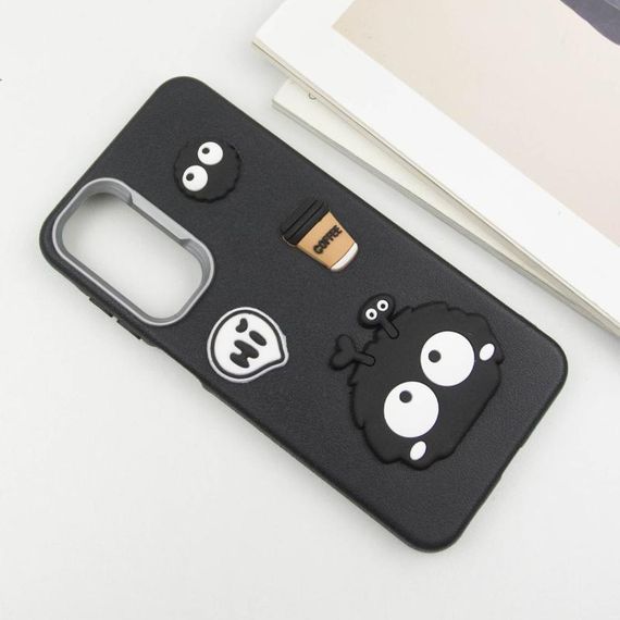 Чохол TPU Leather Toys для Samsung Galaxy S24 FE Monster / Black | Зображення 1