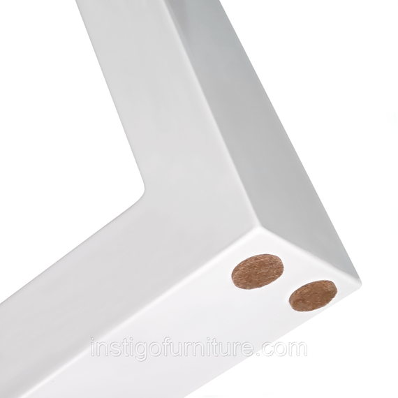 Комплект опор для столу з металу 500×100mm, H=730mm (профільна труба: 40x40mm) Білий | Зображення 4