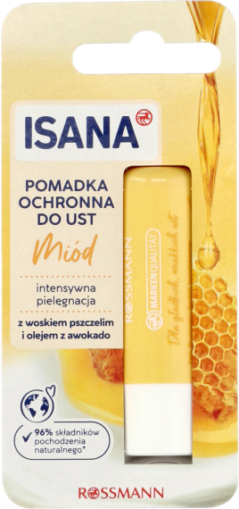 ISANA Захисний бальзам для губ, медовий, 4.8g