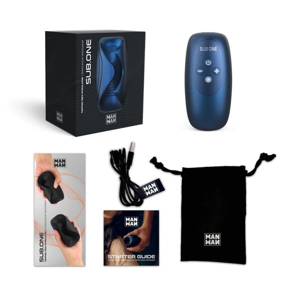 Мастурбатор з вібрацією Manwan SUB.ONE Stellar Blue | Зображення 5