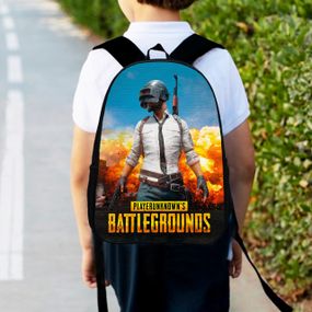 Рюкзак детский Пабг "PUBG BATTLEGROUNDS" 34х27см,городской ранец для мальчика с принтом (00425)