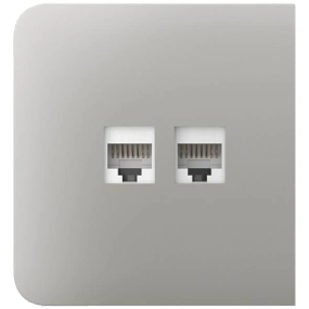 Ajax SideCover (LAN) oyster Фронтальна панель - Розетки