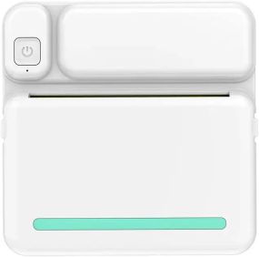 Портативний термопринтер з Bluetooth + рулон термопаперу, C19 / Міні принтер для друку