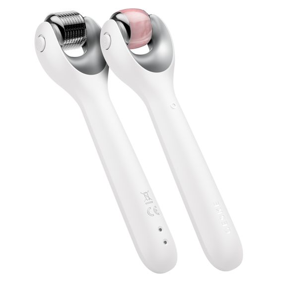 Електронний ролер для обличчя з мікроголками GESKE MicroNeedle Face Roller 9в1 white | Зображення 5