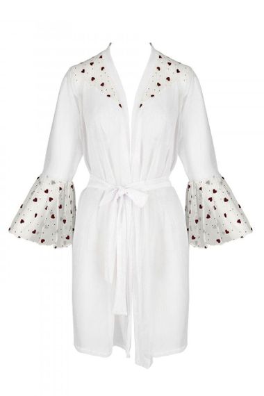 Воздушный пеньюар Passion LOVELIA PEIGNOIR XXL/XXXL, white sexstyle | Зображення 4