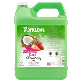 Шампунь для глубокого очищения шерсти собак и котов TropiClean Deep Cleaning Shampoo, 3.79 л