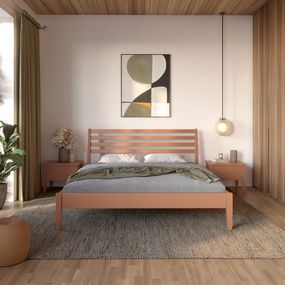 Односпальне ліжко Mebigrand Челсі Коричневий (RAL8025) 80х190 см