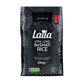 Екстра Довгозернистий витриманий рис Басматі 20 кг Laila 5020580005047