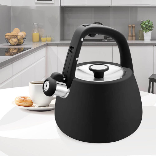 Чайник 2,5л металевий чорний MR-1318-BLACK Maestro | Зображення 1