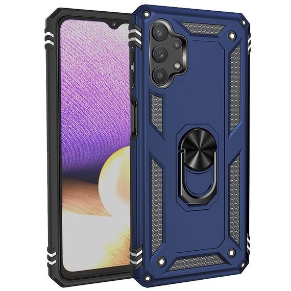 Противоударный чехол GETMAN (Ударопрочный) для Samsung Galaxy A52 Blue