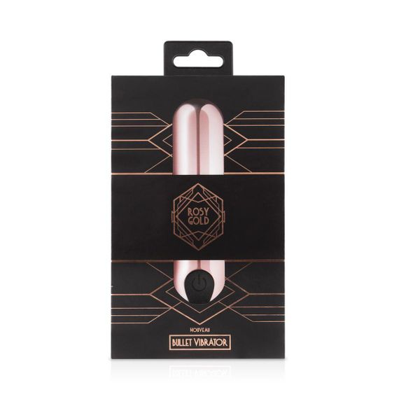 Віброкуля Rosy Gold — Nouveau Bullet Vibrator, потужна перезаряджувана, для точної стимуляції, рожеве золото | Зображення 5