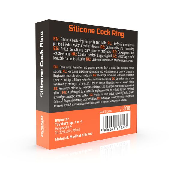 Ерекційне кільце - Erospace Men’s Play Silicone Cock Ring B8 | Зображення 4