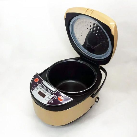 Мультиварка з фритюрницею 1500W, Opera OD-366, Бежевий /  Електрична мультиварка з тефлоновим покриттям | Зображення 3